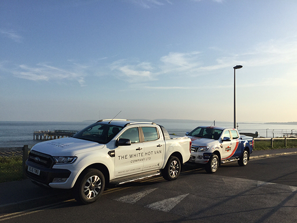 Frozen White Ford Ranger White Hot Vans 17