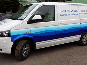 White Hot Vans Signwriting Greenmantle