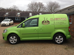 White Hot Vans Signwriting KEaton